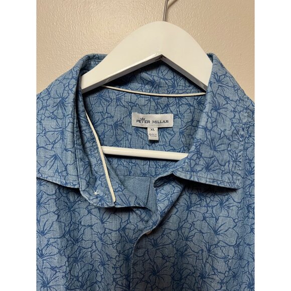 Peter Millar Seaside Short Sleeve Shirt - NWT - XL - Picture 2 of 4